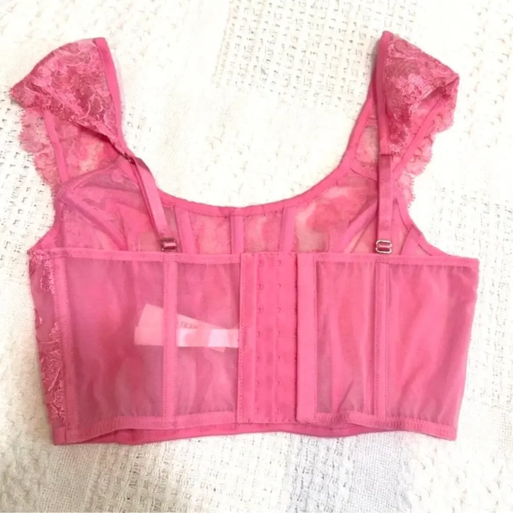 Victoria's Secret Dream Angels M DD Boho cap sleeve corset BC3 3229
